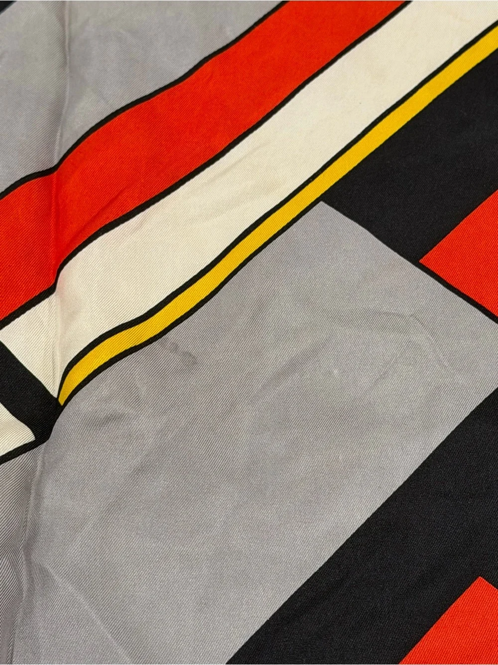 Vintage Chessie System Silk Scarf Walter Handley Made in Italy Railroad Cat
